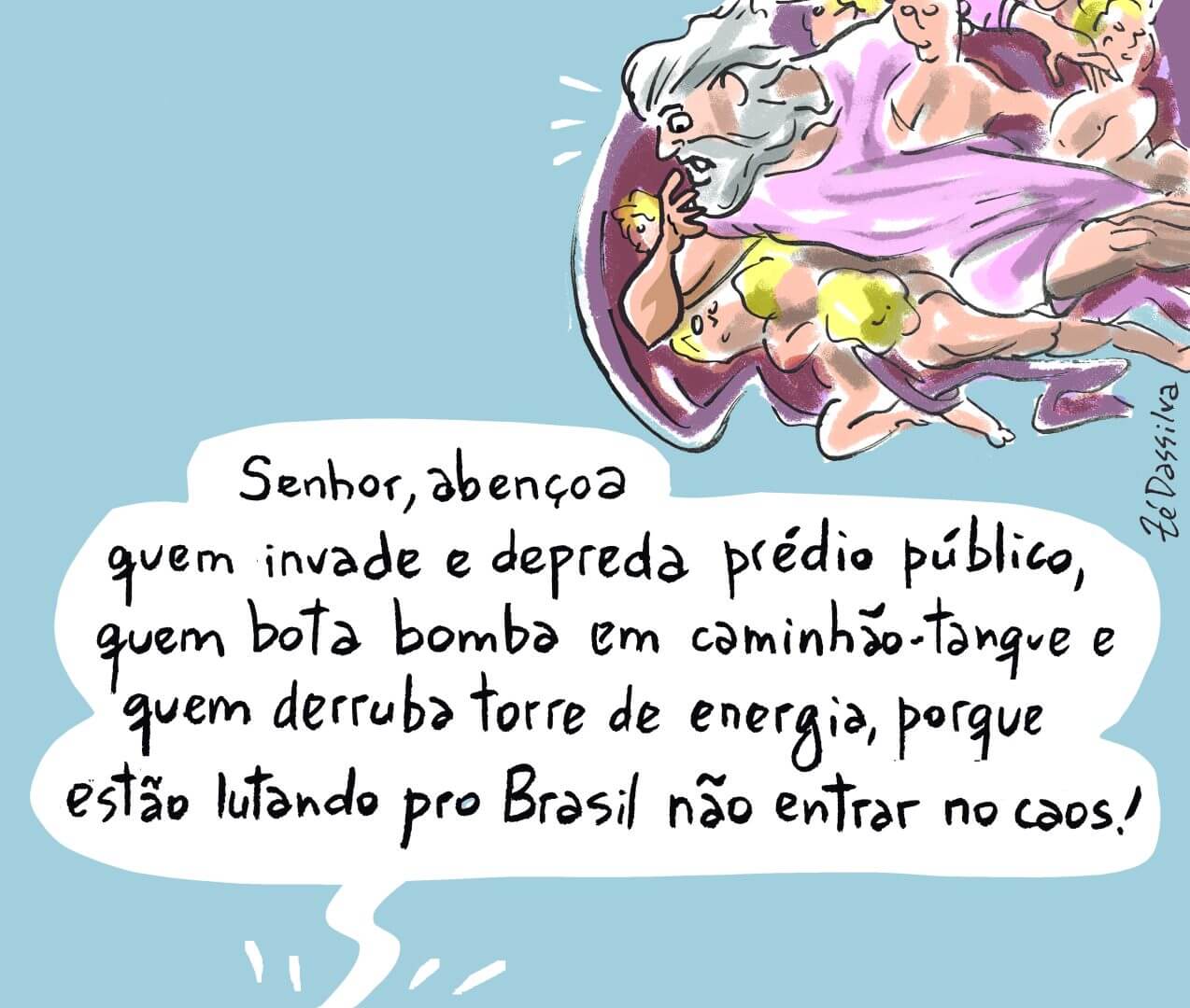 Charge do Zé Dassilva: Salvando o Brasil?