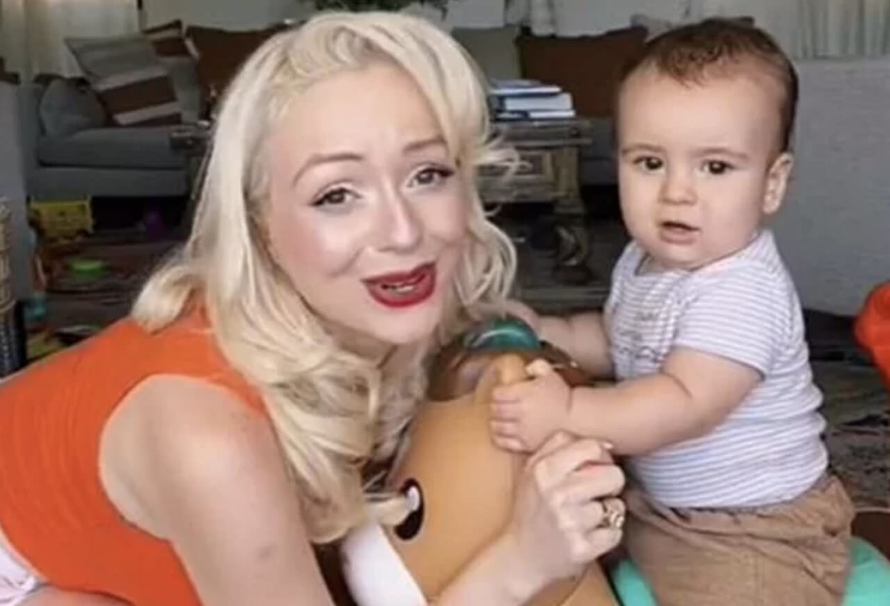 Jasmine Chiswell foi mordida pelo filho