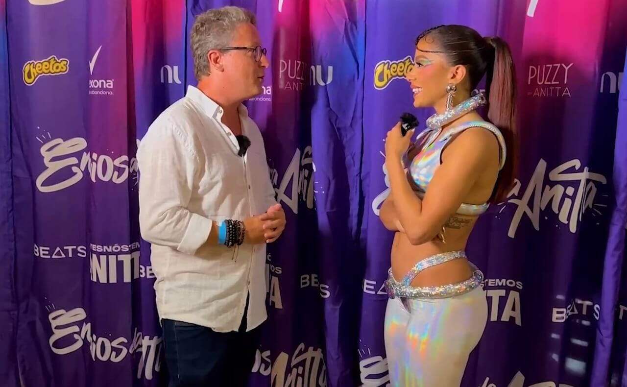 Anitta conversou com colunista do NSC Total Leo Coelho em Florianópolis