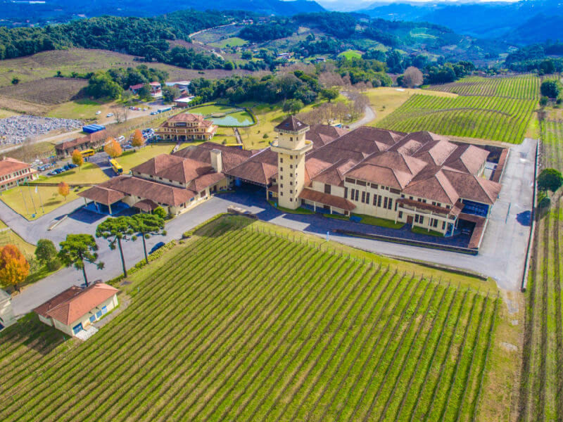 Imagem aérea de Bento Gonçalves