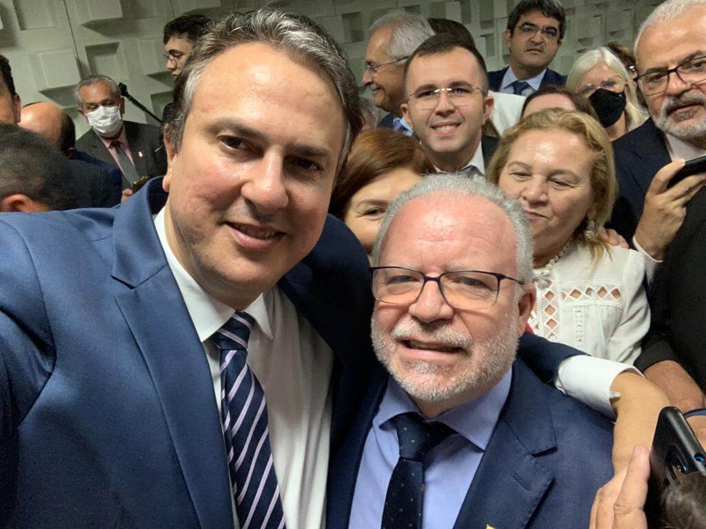 Camilo Santana, novo ministro da Educação, e Irineu Manoel de Souza, reitor da UFSC