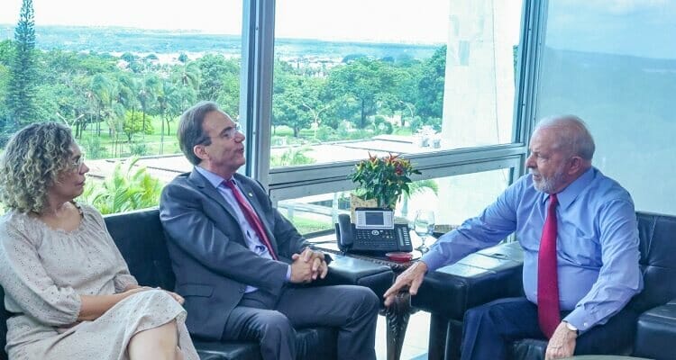 Lula com Décio e Ana Paula