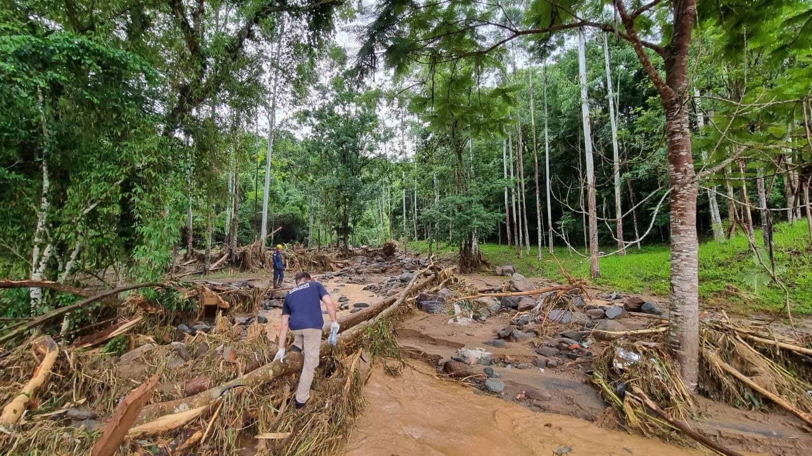 Bombeiros chegaram ao local onde estão as vítimas a pé