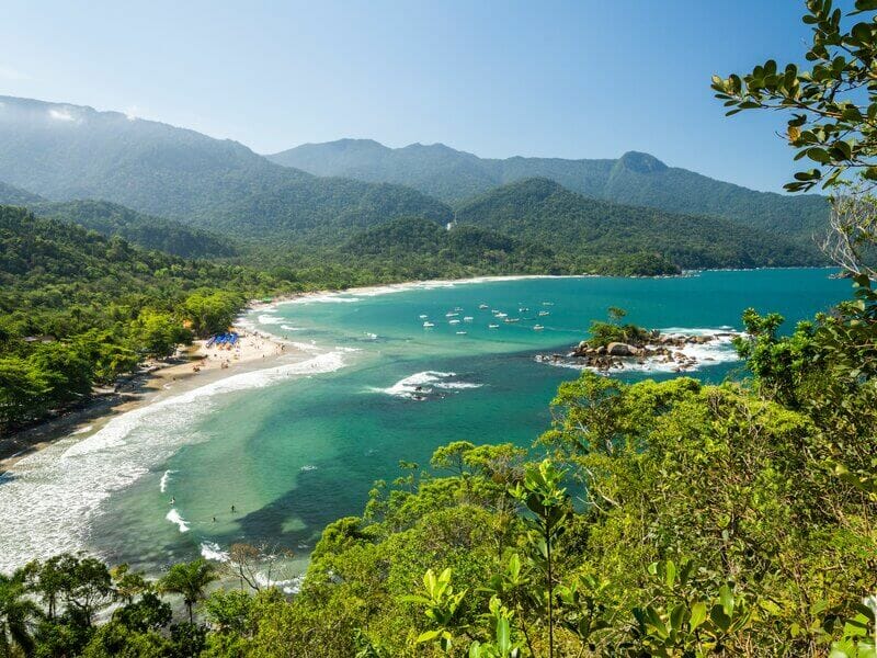 Imagem aérea de Ilhabela