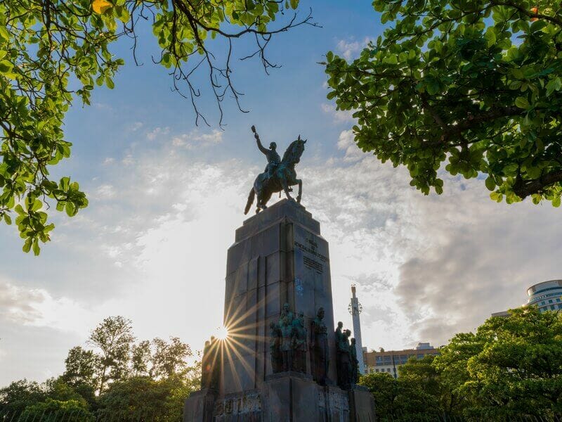 Estátua de marechal Deodoro da Fonseca no Rio de Janeiro