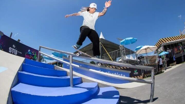 Pâmela Rosa avança em primeiro para a final do skate street