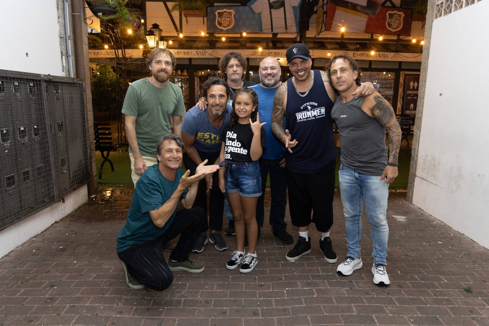 Rafaela encontrou a banda favorita na Sommerfest, em Blumenau