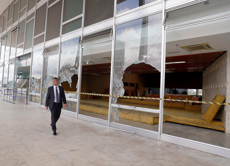 Sede do STF foi um dos alvos do ataque de 8 de janeiro