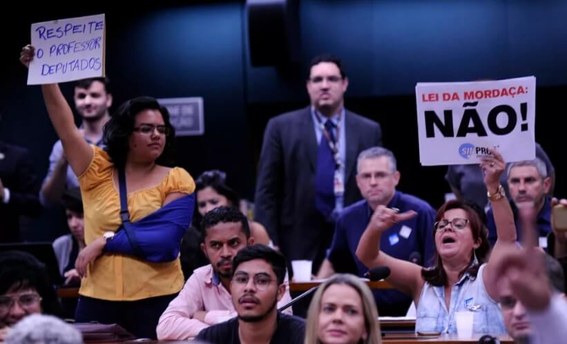 Protesto contra Escola Sem Partido na Câmara dos Deputados