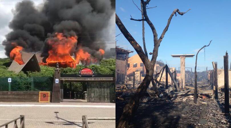 Incêndio no Warung, em Itajaí