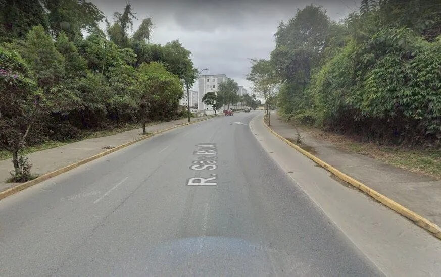 Trecho da rua São Paulo a ser requalificado fica na zona Sul de Joinville