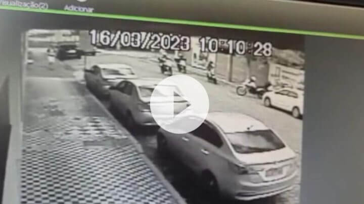 Imagens flagraram momento da perseguição