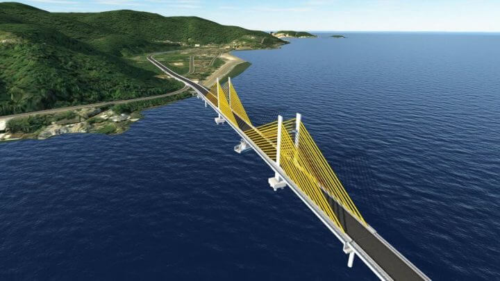 Ponte em Guaratuba terá mais de 1,2 mil metros de extensão