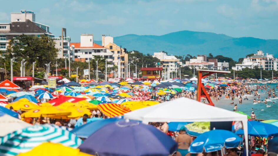 Praia de Canasvieiras, em Florianópolis