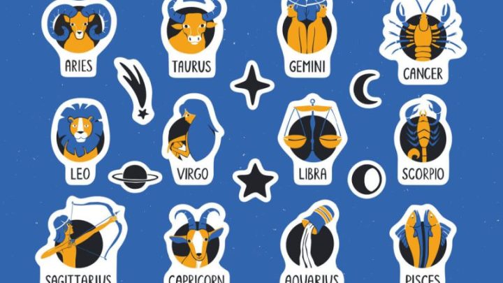 Conjunto de doze signos astrológicos