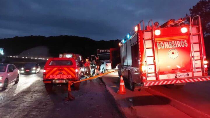Motorista morreu após acidente na BR-470, em Blumenau