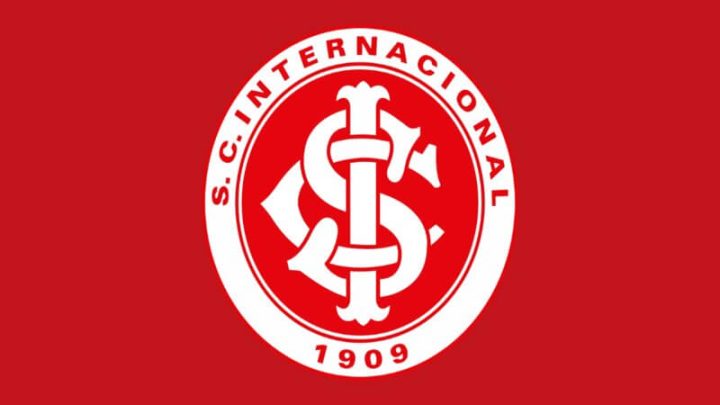 Logo do time Internacional em um fundo vermelho