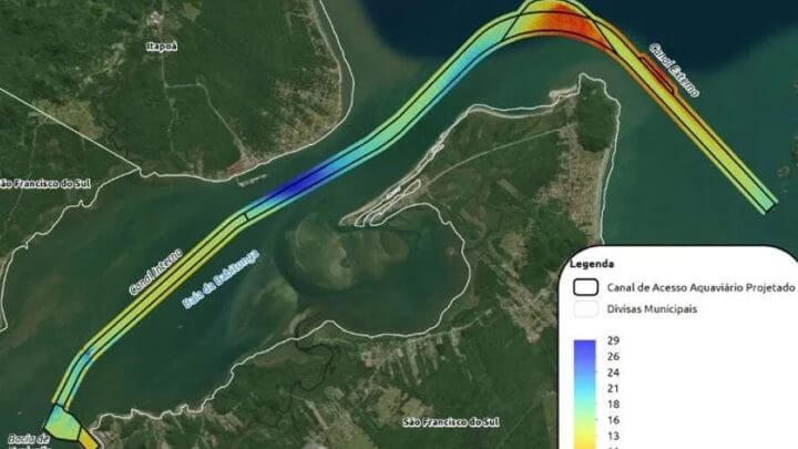 Aprofundamento do canal permitirá movimentação de embarcações de maior porte