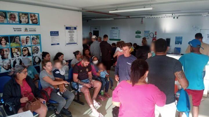 UPA Sul Joinville lotada