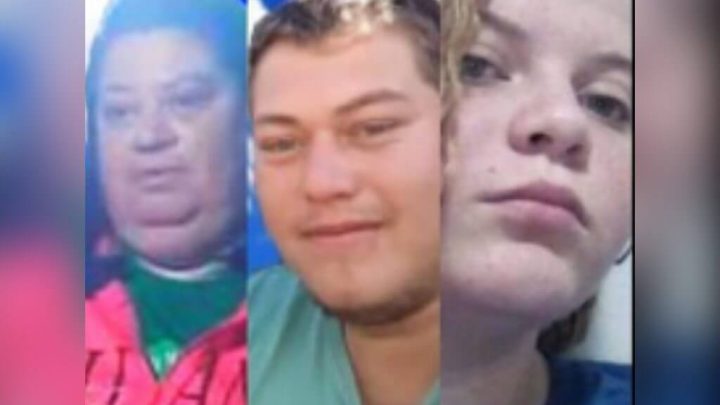 As três vítimas eram da mesma família (Foto: Redes sociais/Divulgação)
