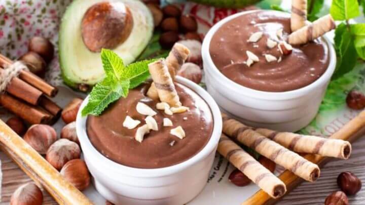 Creme de abacate com cacau