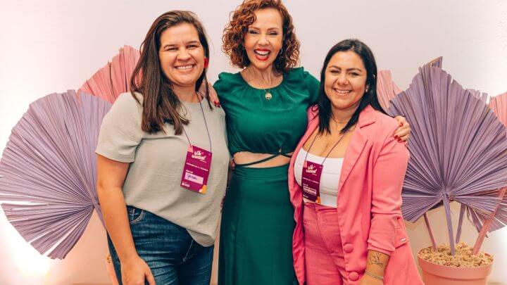 Glenda Barcarol, Laine Valgas e Aline Fedoruk