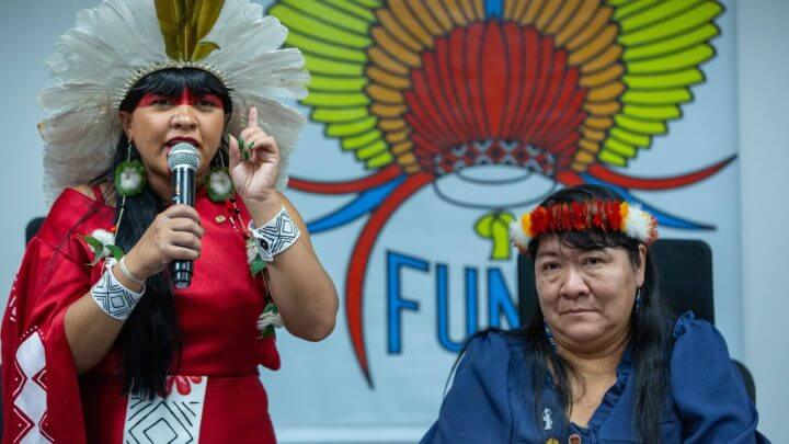 Imagem da presidente da Funai, Joenia Wapichana