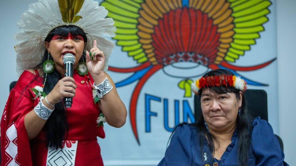 Imagem da presidente da Funai, Joenia Wapichana