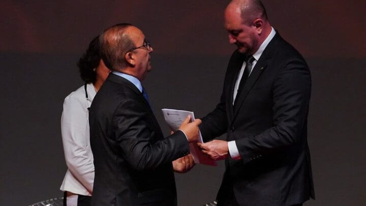Governador Jorginho Mello com o presidente da Alesc, Mauro de Nadal