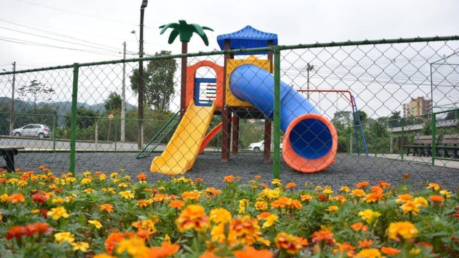Praça do Anel Viário Norte, em Blumenau
