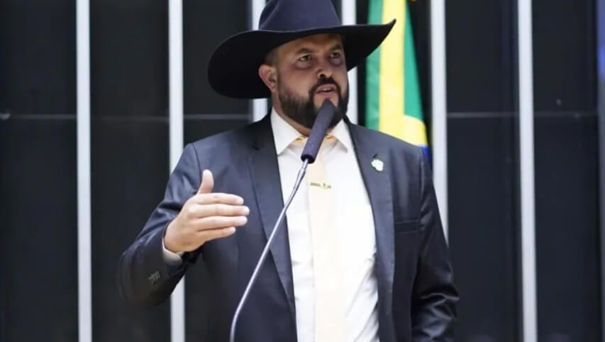 Zé Trovão no plenário da Câmara
