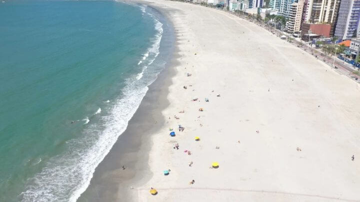 Balneário Camboriú após o alargamento