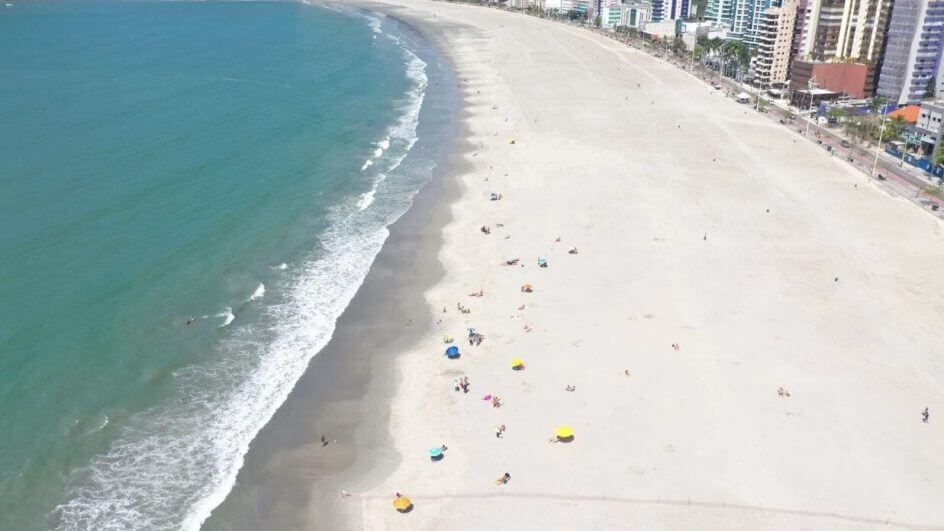 Balneário Camboriú após o alargamento