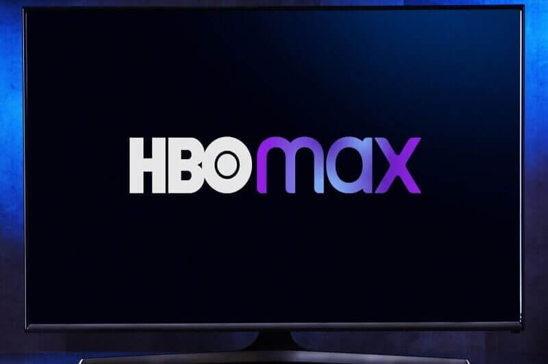 Logo da HBO Max em uma televisão