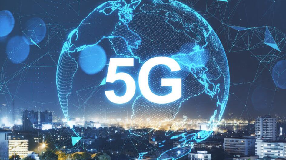 Imagem abstrata de tecnologia 5G