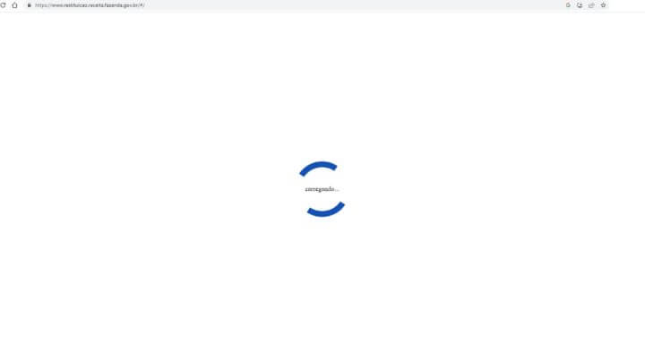 site receita fora do ar