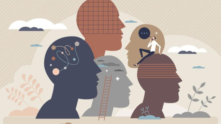 Ilustração representando questões psicológicas