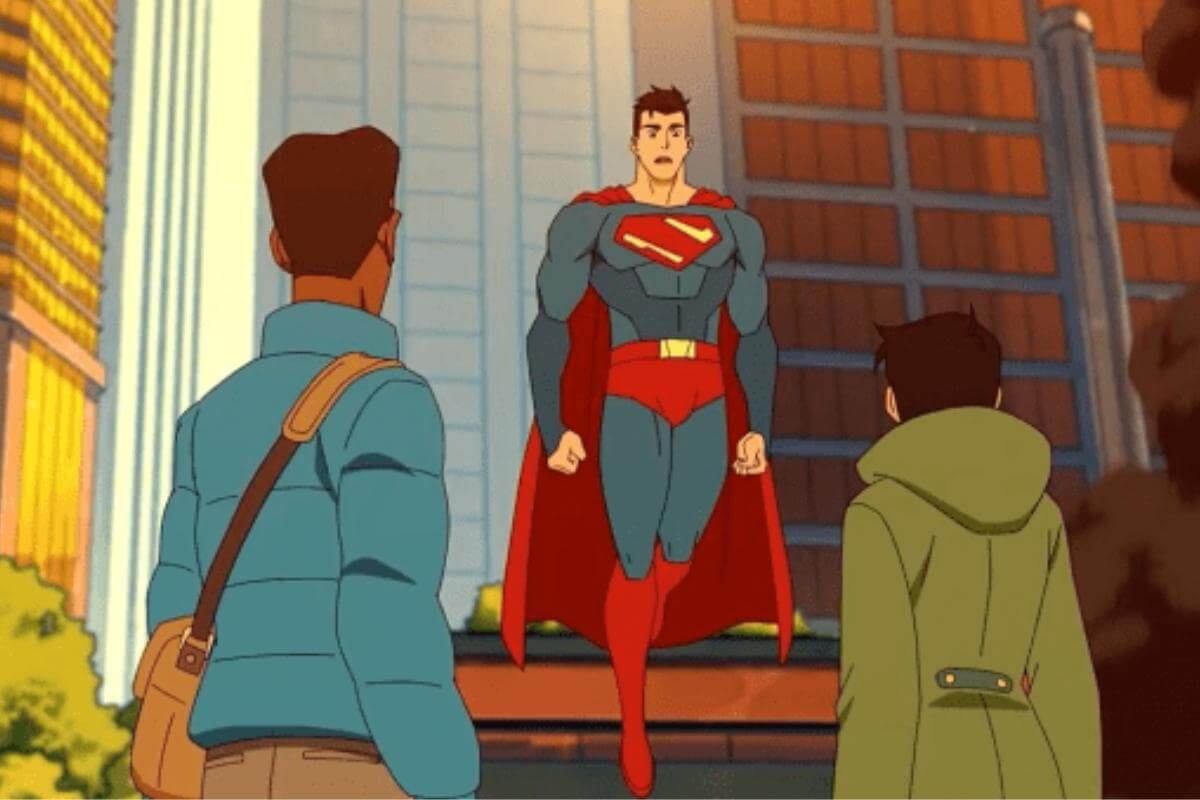 Cena da animação 'Minhas Aventuras com o Superman'