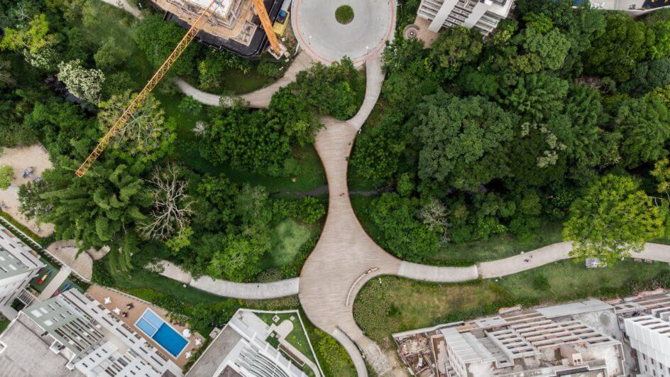 Parque Linear localizado no Córrego Grande, em Florianópolis. crédito Divulgação