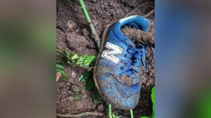 Tênis do adolescente foi encontrado em sítio