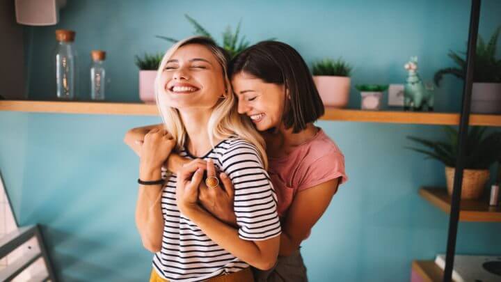 Momentos de amor e felicidade em casal