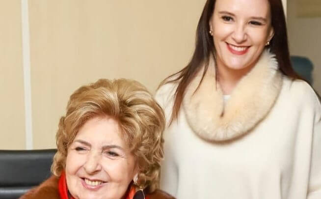 Claudia Prudêncio, presidente da OAB-SC, com a senadora Ivete da Silveira