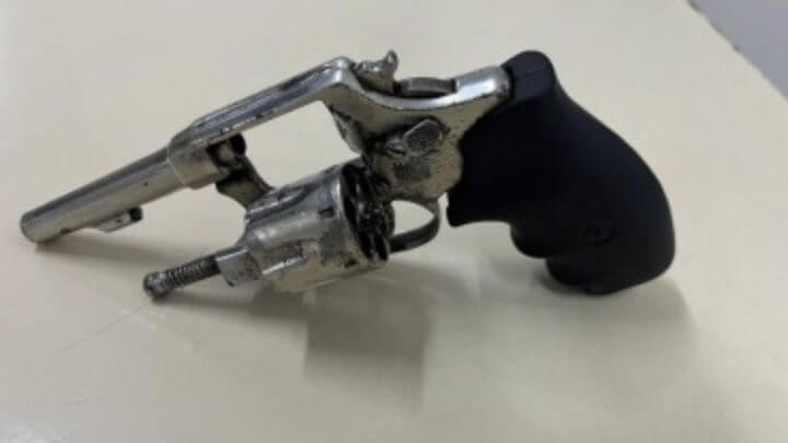 Arma usada durante o assalto