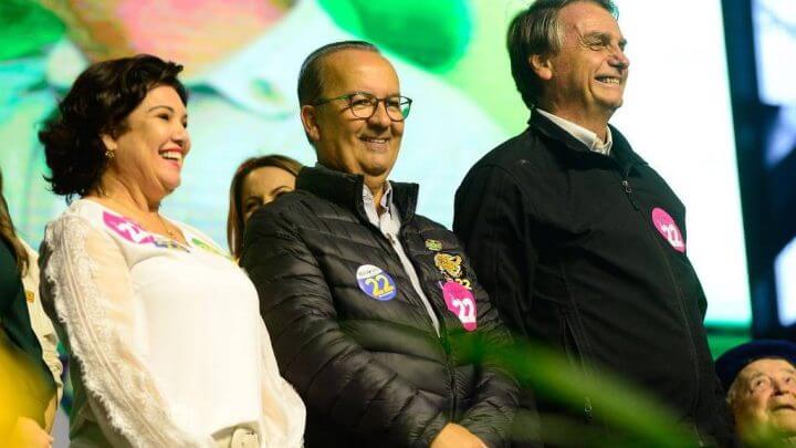 Governador Jorginho Mello com Jair Bolsonaro