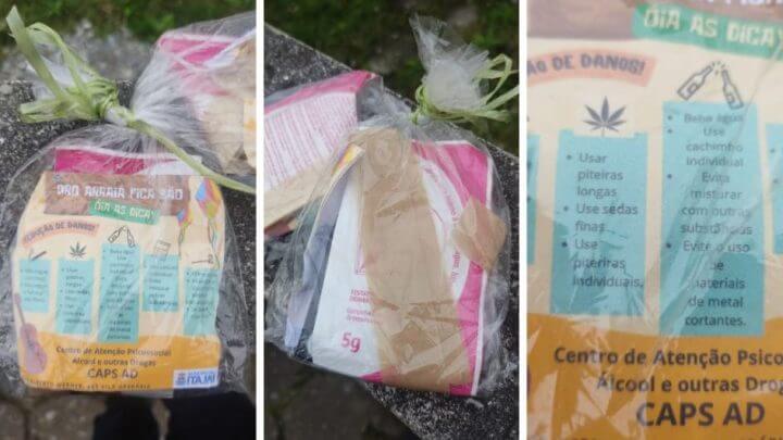 Kit distribuído a usuários de drogas atendidos em Itajaí