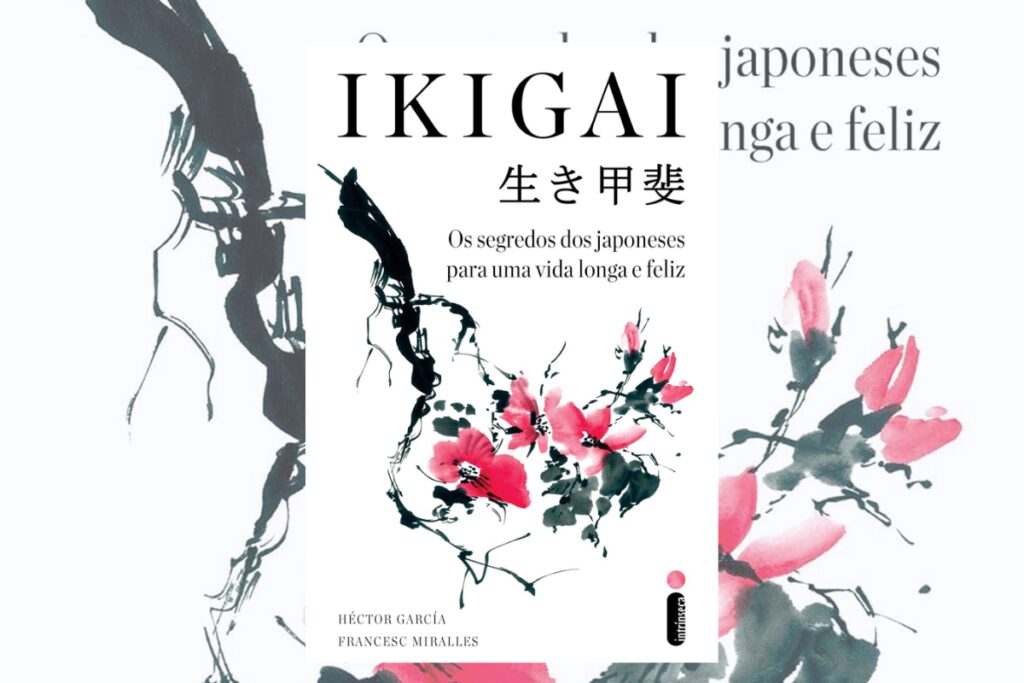 Capa de livro branca com tÃtulo e nome do autor e com a ilustração de uma árvore com galhos pretos e flores em tons diferentes de rosa
